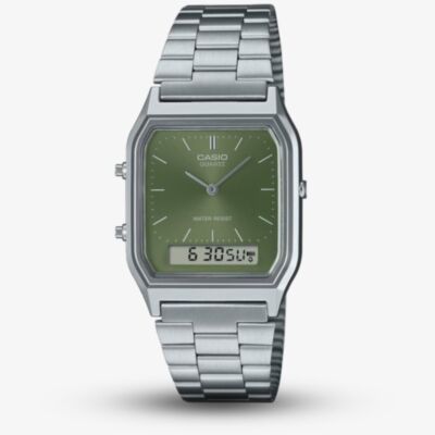 Casio AQ Green Dual Display Watch AQ-230A-3AMQYES