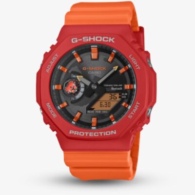 Casio G-Shock Charles Darwin Foundation 2100 Series Red Solar Strap Watch GA-B2100DF-4AER