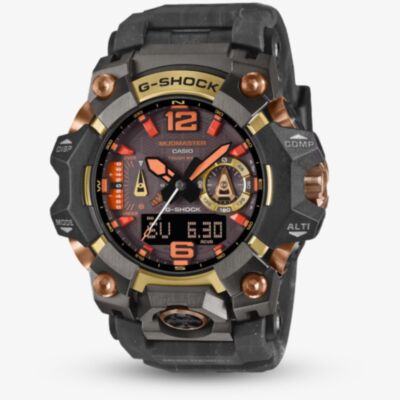 Casio Mens Limited Edition G-Shock Mudmaster Magma Gold Dual Display Watch GWG-B1000MG-1A9ER