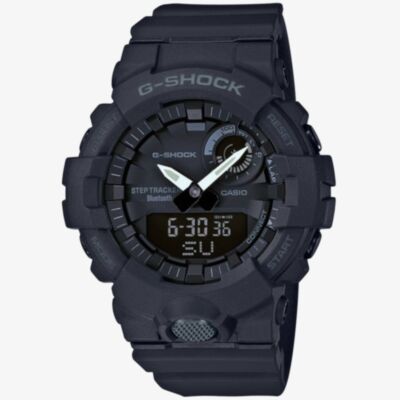Casio G-Shock Sports Bluetooth Dual Display Chronograph Black Strap Smartwatch GBA-800-1AER