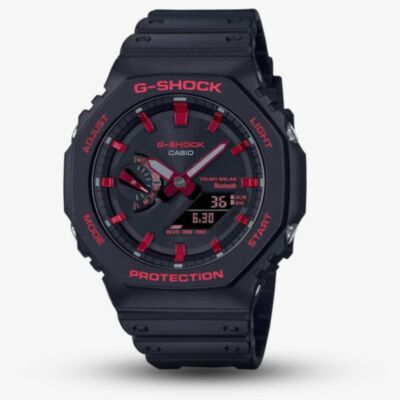 Casio G-Shock Black & Red Oblong Smartwatch GA-B2100BNR-1AER