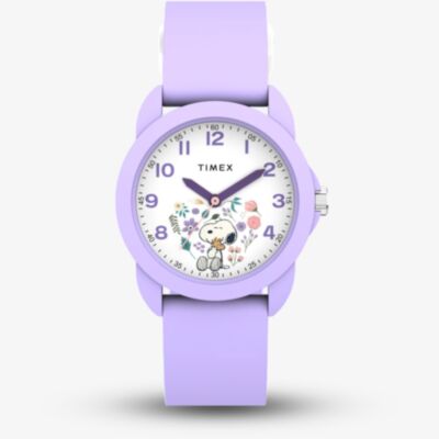 Timex Childrens Peanuts Purple Snoopy Dial Watch TW2Y51200