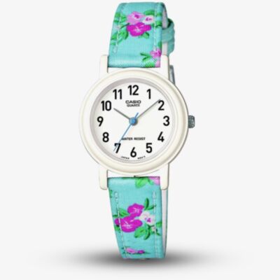 Casio Junior Multicolour Flower Fabric Strap Watch LQ-139LB-2B2ER