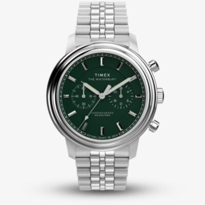 Timex Mens Waterbury Black Chronograph Watch TW2Y23600