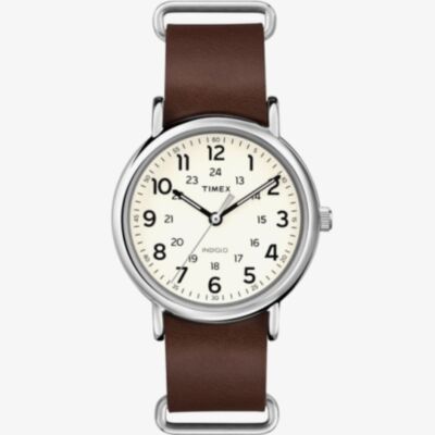 Timex Mens Weekender Cream Dial Watch T2P495D7
