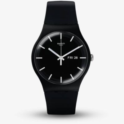 Swatch Unisex Mono Black Watch S029B704