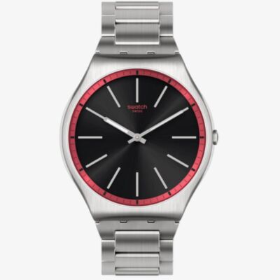 Swatch Red Graphite Watch SS07S129G