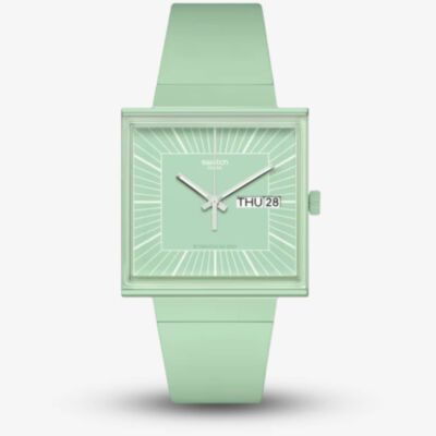 Swatch What If Mint Bioceramic Watch SO34G701