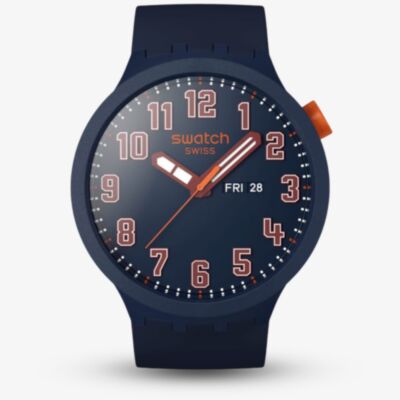 Swatch Mens Essentially Confident Blue Watch SB01S700