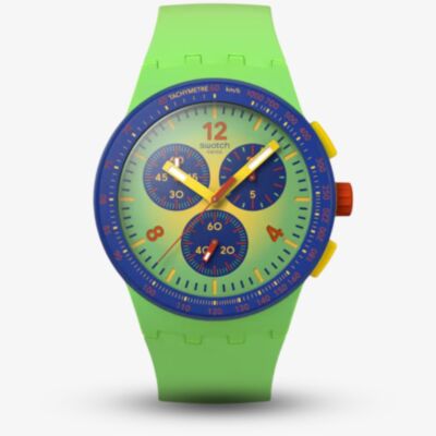Swatch Unisex Flowing Freshly Green Watch SUSG101