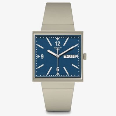 Swatch What If Square Beige Watch SO34T700