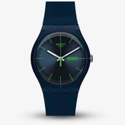 Swatch Mens Blue Rebel Watch SO29N704