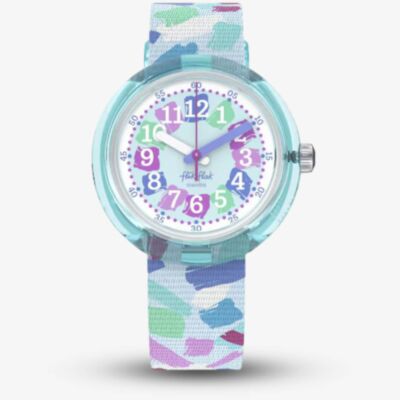 Flik Flak Confetti Chaos Multicoloured Fabric Watch FPNP150