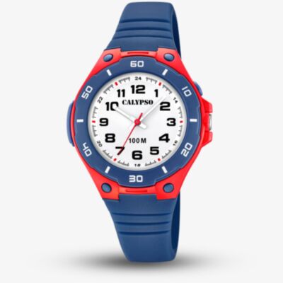 Calypso Junior Unisex Blue & Red Watch K5758/1