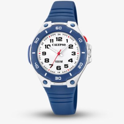 Calypso Unisex White & Blue Watch K5758/2
