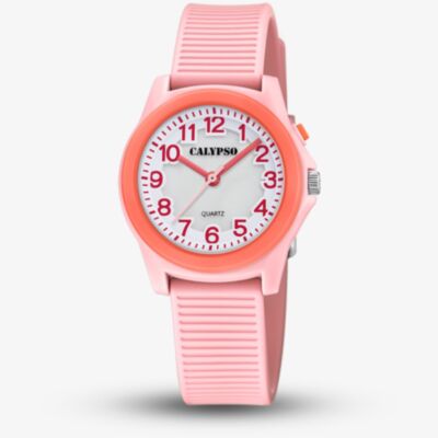 Calypso Unisex Pink Rubber Watch K5823/1