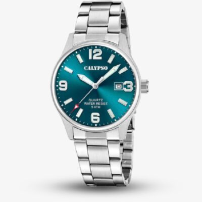 Calypso Mens Basic Blue Stainless Steel Watch K5860/5