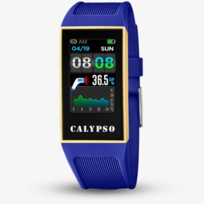 Calypso Ladies Blue Rubber Strap Smart Watch K8502/2