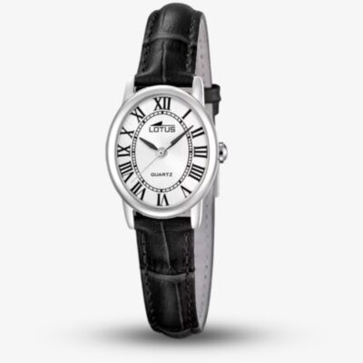 Lotus Ladies 2Gether Black Leather Strap Watch L19017/2