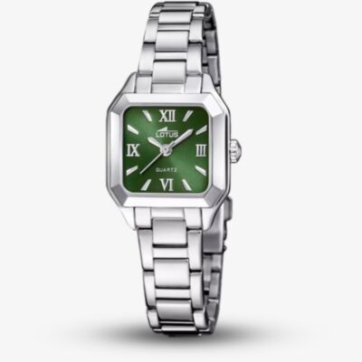 Lotus Ladies Old Money Green Square Dial Watch L19034/4