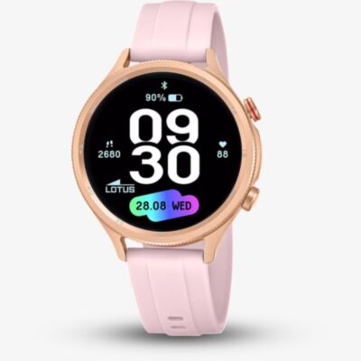 Lotus Ladies Smartime Naya Lite Pink Rubber Strap Smartwatch L50204/1