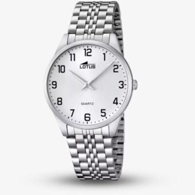Lotus Mens Classic Stainless Steel White Dial Watch L15883/1