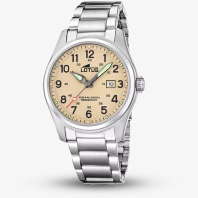 Lotus Mens Minimalist Beige Dial Watch L19054/1