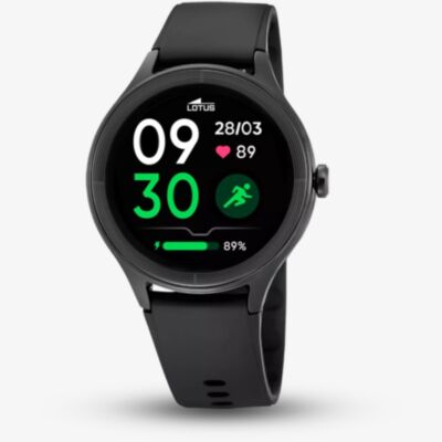 Lotus Ladies Smartime Leve Black Rubber Smartwatch L50202/1