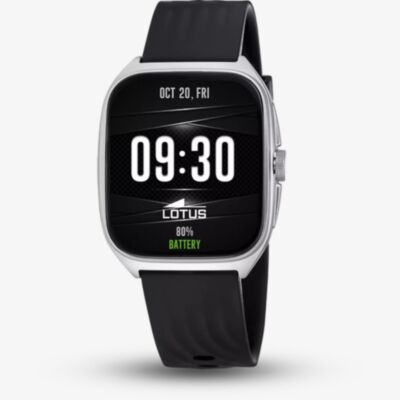 Lotus Mens Smartime Ondas 2 Black Rubber Strap Smartwatch L50210/1