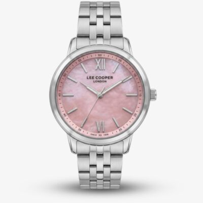 Lee Cooper Ladies Pink Mother of Pearl Dial Bracelet Watch LC08371.380