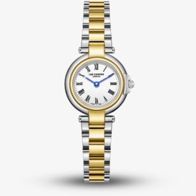 Lee Cooper Ladies White Dial Two Tone Bracelet Watch LC08206.230