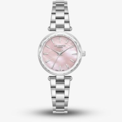 Lee Cooper Ladies Pink Mother of Pearl Dial Bracelet Watch LC08365.380