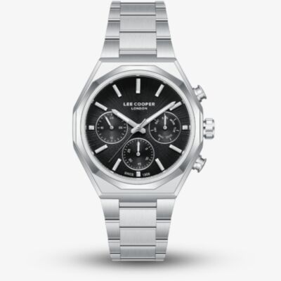 Lee Cooper Mens Black Dial Bracelet Watch LC08402.350