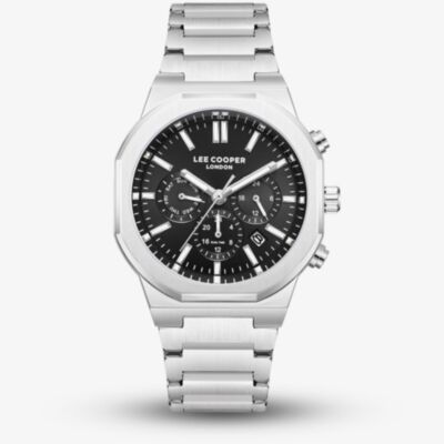 Lee Cooper Mens Black Dial Bracelet Watch LC08263.350