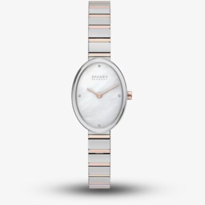 Skagen Ladies Anita oval Two-Hand Two-Tone Bracelet Watch SKW3184