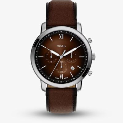Fossil Mens Neutra Chronograph Brown Dial Watch FS6143