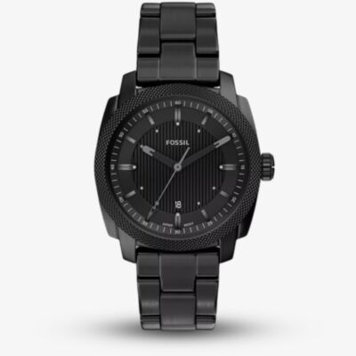 Fossil Mens Machine Black Dial Bracelet Watch FS6186