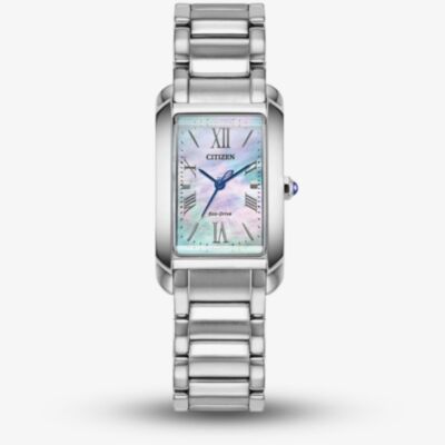 Citizen L Bianca Ladies Silver Tone Mother Of Pearl Dial Watch EW5620-55N