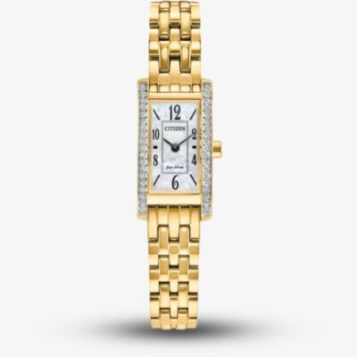 Citizen Ladies Eco Drive White Mother Of Pearl Dial Watch EG7112-59D