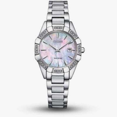 Citizen Ladies Eco 28mm Mother Of Pearl Dial Watch EW2650-51D