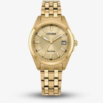 Citizen Ladies Gold Tone Eco-Drive Watch EO1222-50P