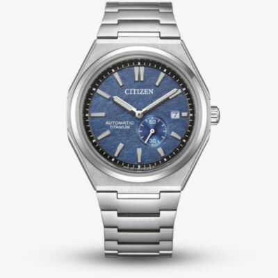 Citizen Tsuyosa Super Titanium Silver & Blue Automatic Watch NJ0180-80L