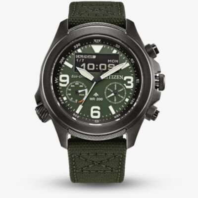 Citizen Promaster Eco Drive Combination Green Watch JV1005-02W