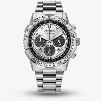Citizen  Mens Promaster Air Navihawk Silver Chronograph Watch CA4660-61A