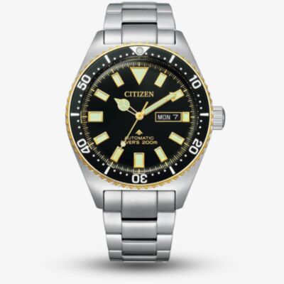 Citizen Mens Promaster Stainless Steel Black Dial Watch NY0125-83E