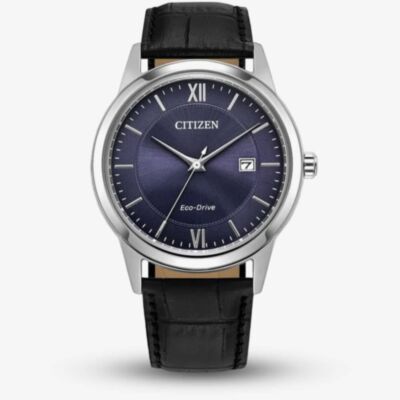 Citizen Mens Eco-Drive Blue Dial Watch AW1780-09L