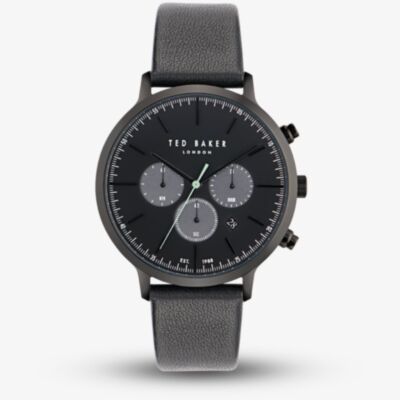 Ted Baker Black Leather Watch BKPHAF4049I