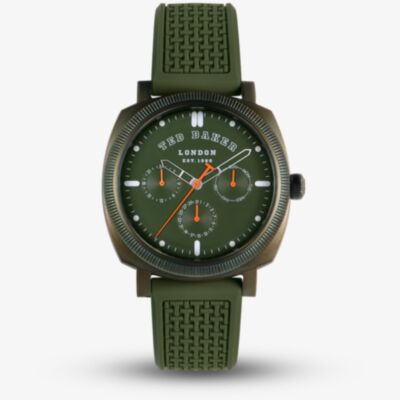 Ted Baker Caine Military Green Silicone Watch BKPCNS3099I
