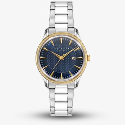 Ted Baker Leytonn Gold Tone & Blue Dial Watch BKPLTS4059I
