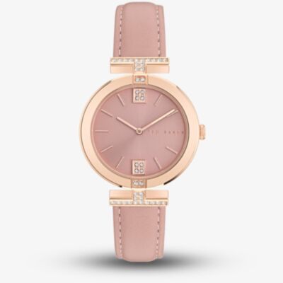 Ted Baker Darbey Rose Gold & Pink Vegan Leather Watch BKPDAF3029I